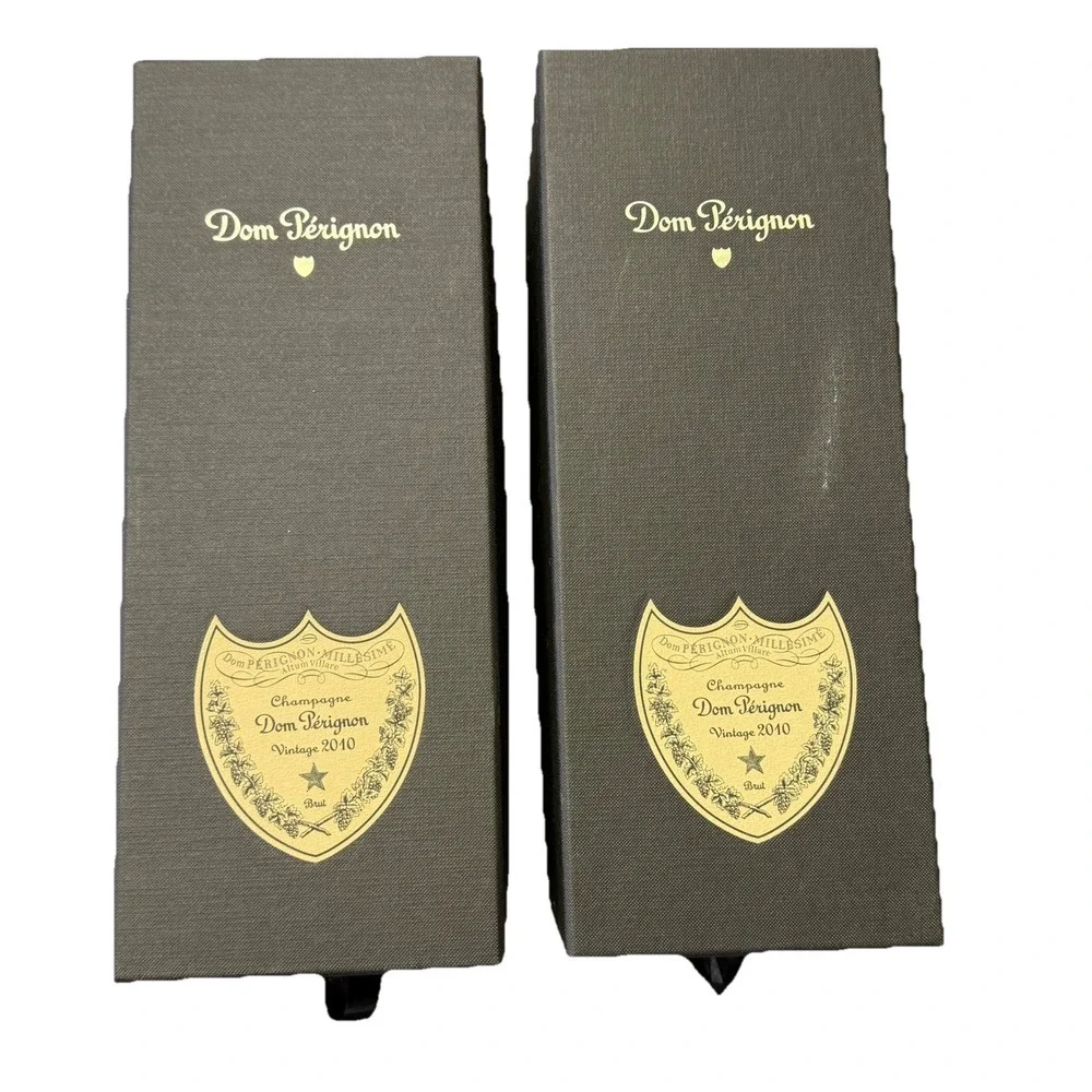 2 Empty Don Perignon Champagne Brut  2010 Empty Boxes